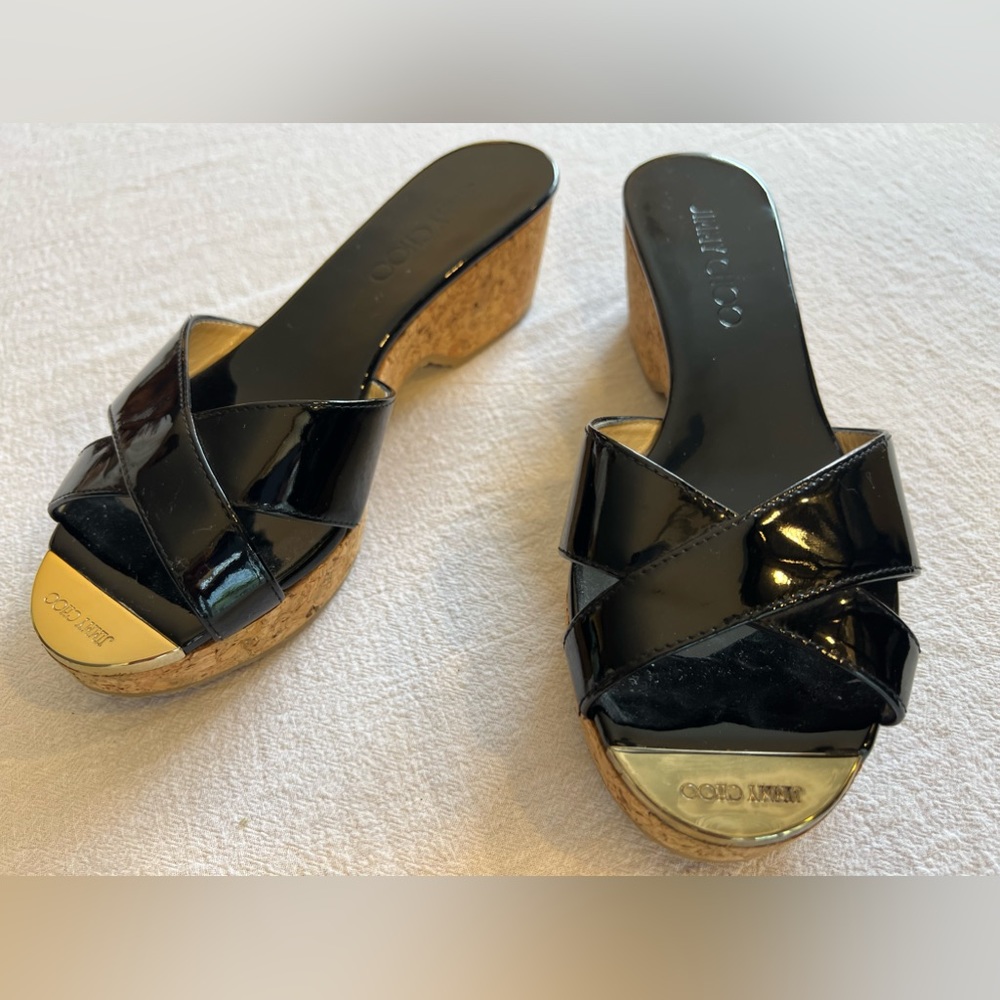 Jimmy choo patent leather sandle